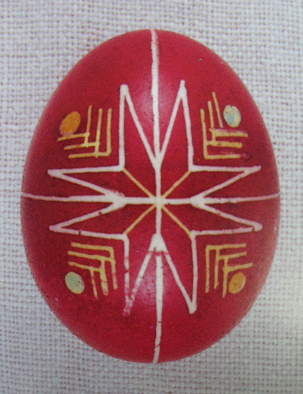 Писанка «Зірочка». 1930-і рр. Яйце, віск, фарби